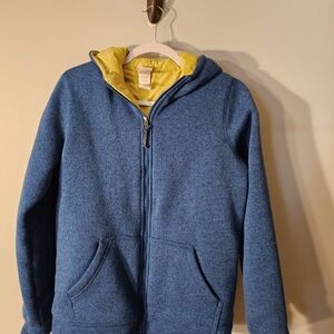 Hooded LL BEAN coat. blue Boys Size 18